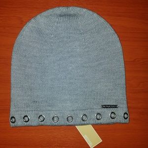New MICHAEL Michael Kors Grey Beanie